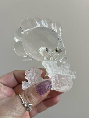 Swarovski Crystal Butterfly Fish on Coral Reef